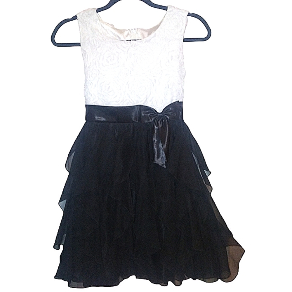 American Princess Black & White Dress